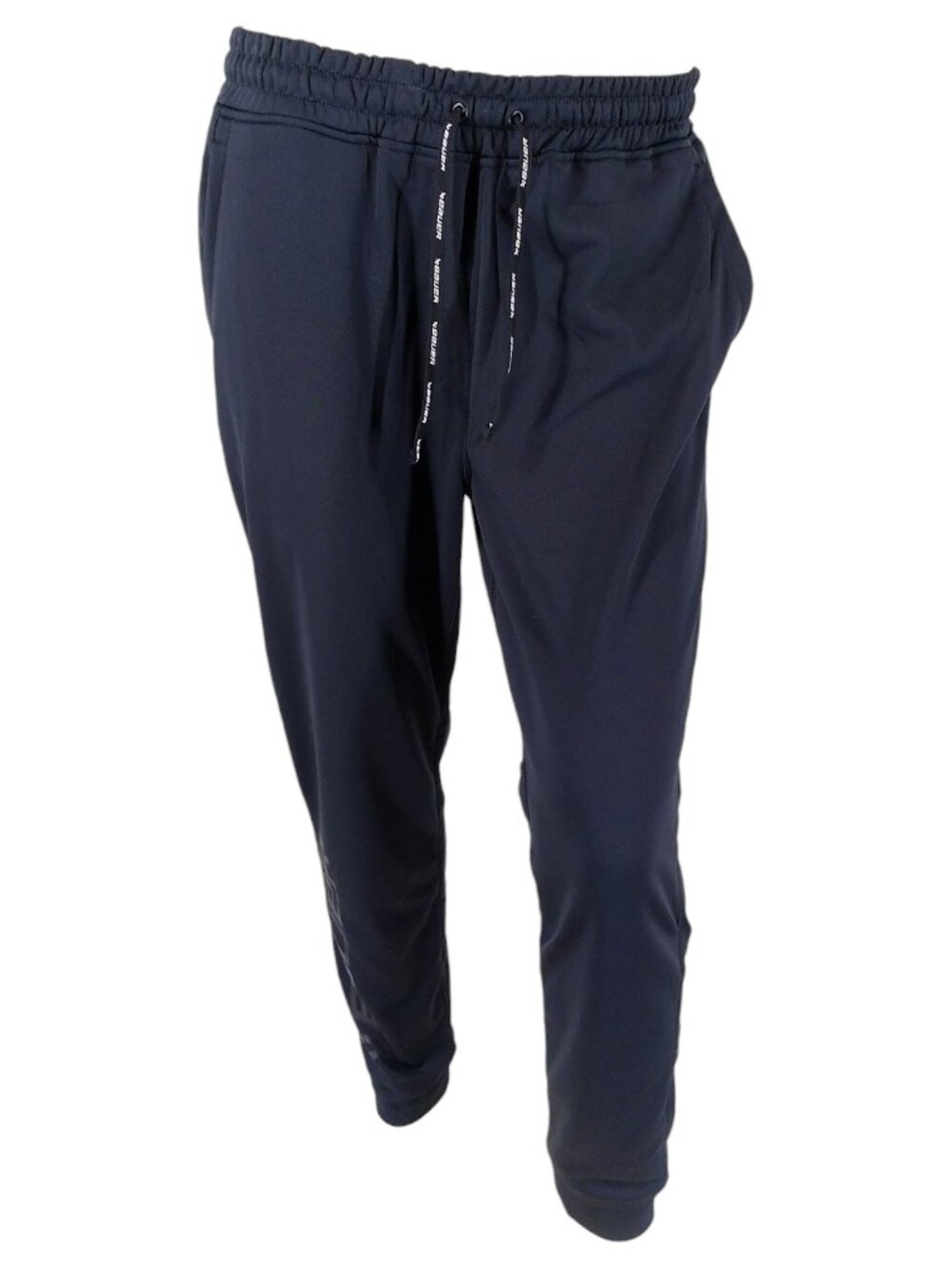 Bauer Men's Team Fleece Jogger Pants Black Tech Sweatpants Tapered Hockey Fit L